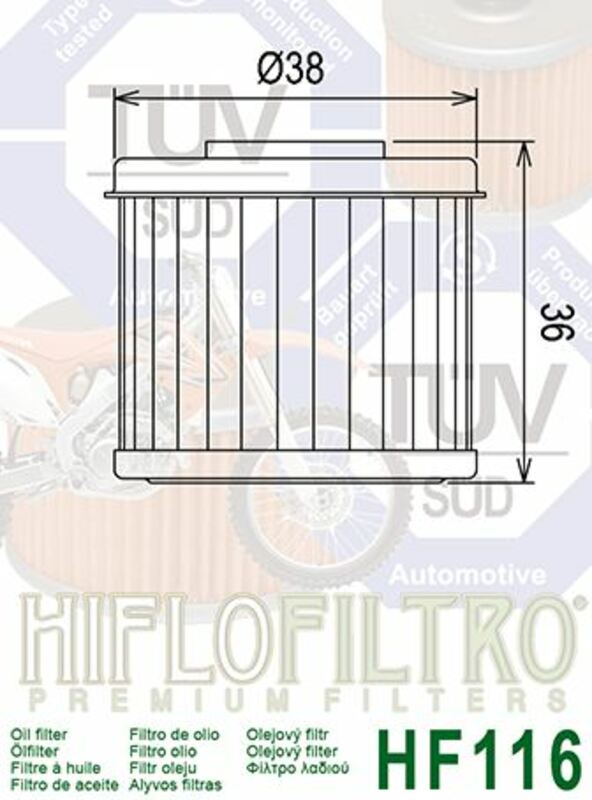 HIFLOFILTRO Oil filter - HF116 