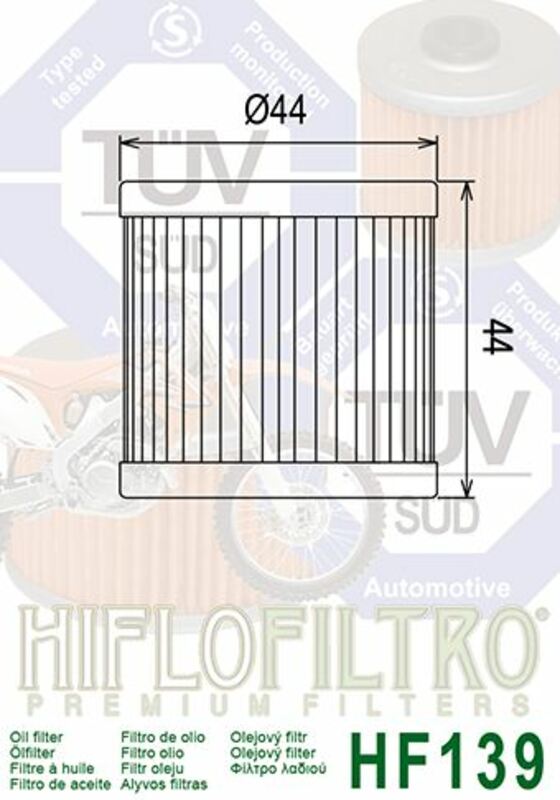 HIFLOFILTRO Oliefilter - HF139