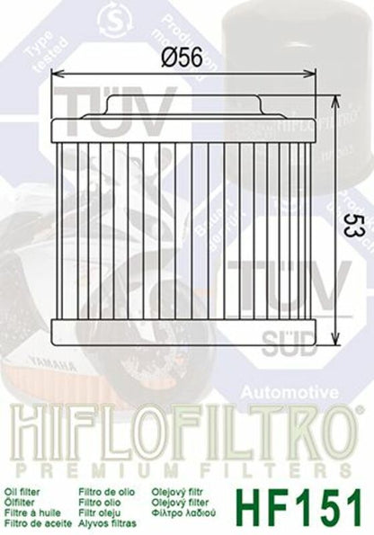 HIFLOFILTRO Oil filter - HF151 