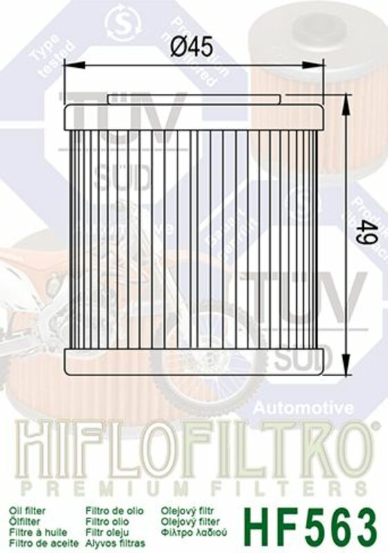 HIFLOFILTRO Oil Filter - HF563 