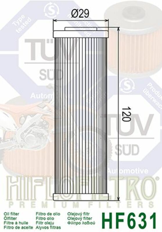 HIFLOFILTRO Oil Filter - HF631 BETA ENGINE 