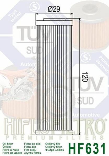 HIFLOFILTRO Oliefilter - HF631 BETAMOTOR