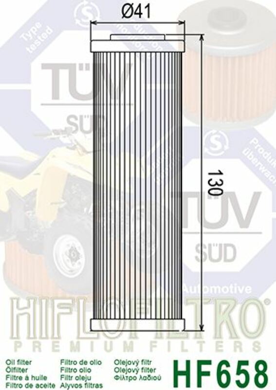 HIFLOFILTRO Oil Filter - HF650 HUSQVARNA/KTM 