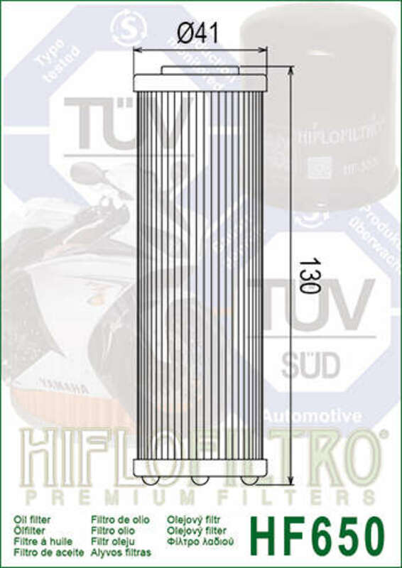 HIFLOFILTRO Oliefilter - HF650 HUSQVARNA/KTM