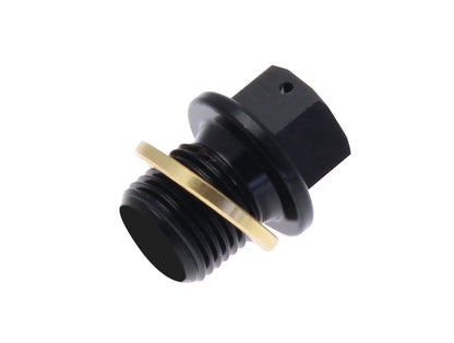 TECNIUM Oil drain plug - aluminum Black M8x1.25x16