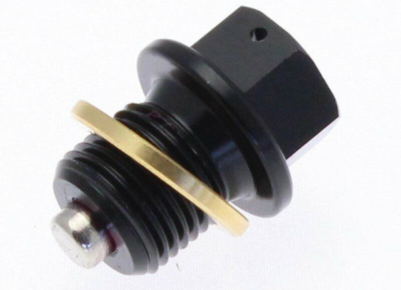 TECNIUM Magnetic oil drain plug - aluminum Black M20x1.5x14