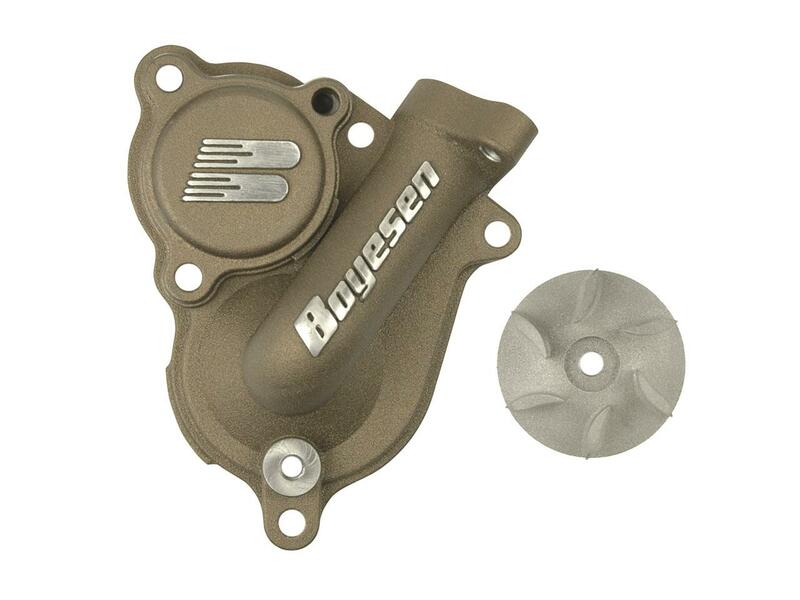 BOYESEN Water pump cover with vane - Kawasaki KX250 