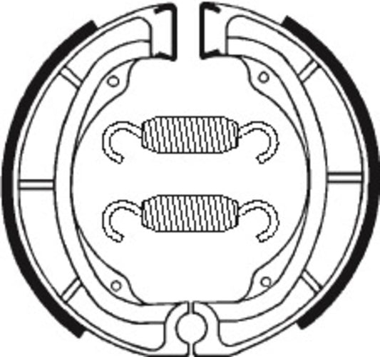 TECNIUM Street/Off-Road/ATV Brake Shoes - BA016 Organic 