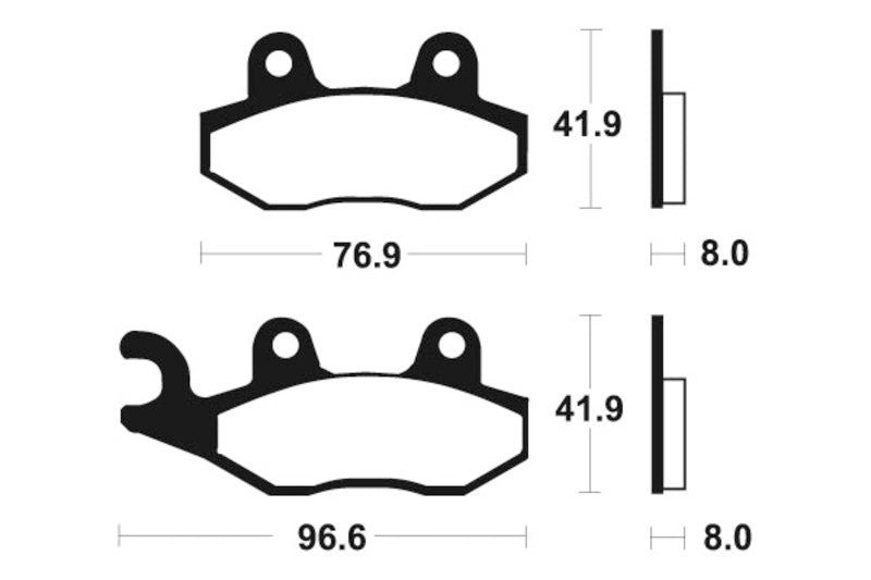 TECNIUM Street Brake Pads - MA111 Organic