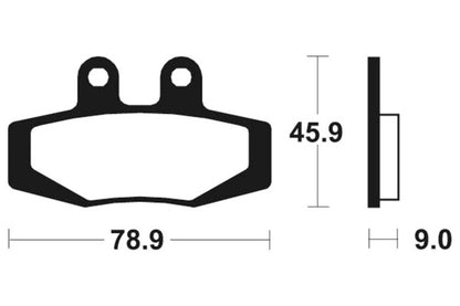 TECNIUM Street Brake Pads - MA121 Organic