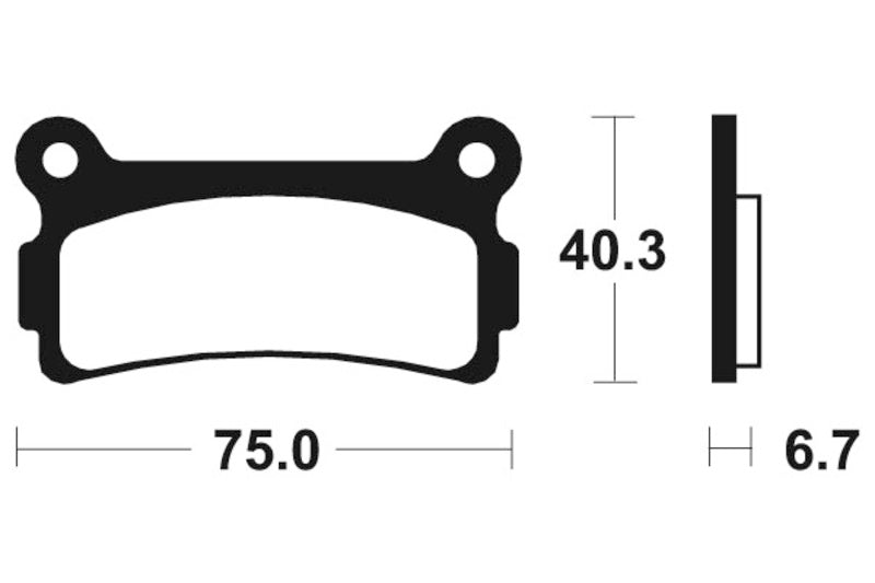 TECNIUM Street Brake Pads - MA136 Organic