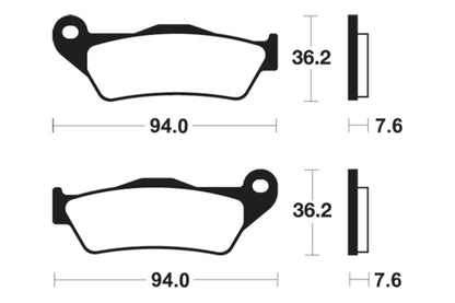 TECNIUM Street Brake Pads - MA171 Organic