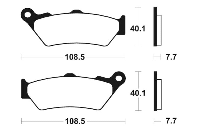 TECNIUM Street Brake Pads - MA174 Organic