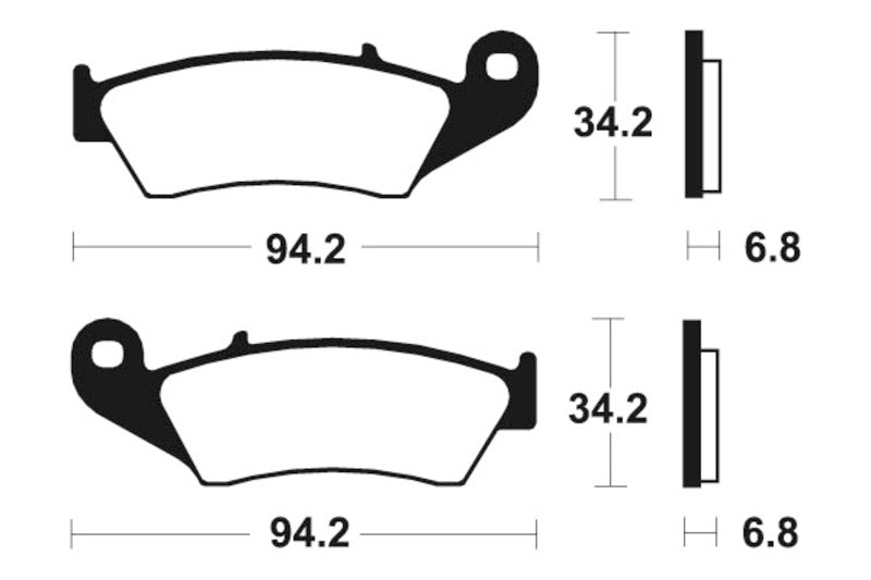 TECNIUM Street Brake Pads - MA194 Organic