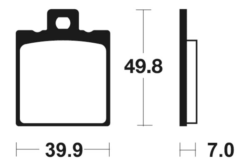 TECNIUM Street Brake Pads - MA237 Organic