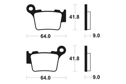 TECNIUM Street Brake Pads - MA291 Organic 