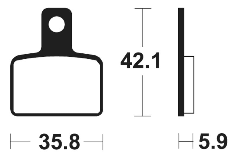 TECNIUM Street Brake Pads - MA395 Organic