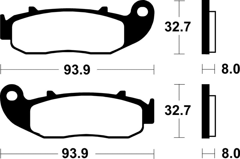 TECNIUM Street Brake Pads - MA426 Organic 