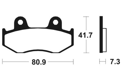 TECNIUM Street Brake Pads - MA58 Organic