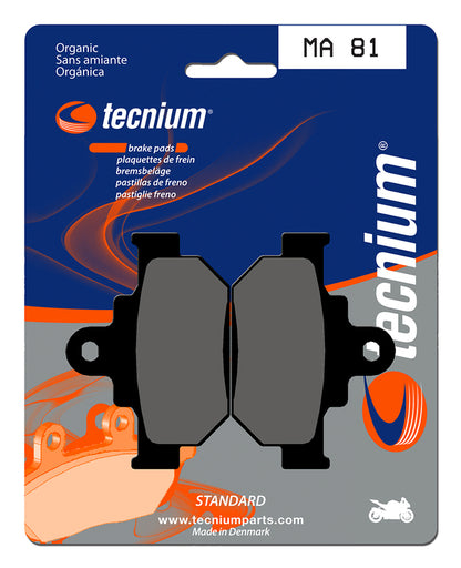 TECNIUM Street Brake Pads - MA81 Organic