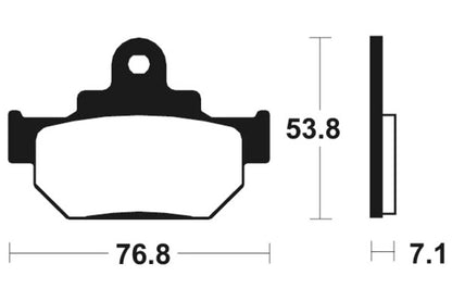 TECNIUM Street Brake Pads - MA81 Organic