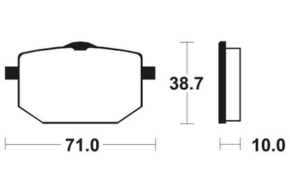 TECNIUM Street Brake Pads - MA96 Organic