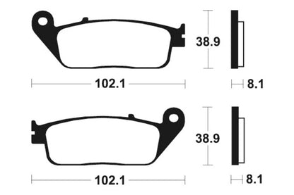 TECNIUM Street Performance Brake Pads - MF127 Sintered metal