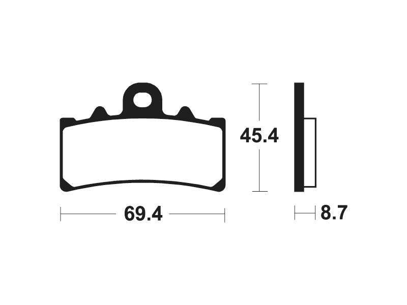 TECNIUM Street Performance Brake Pads - MF377 Sintered metal 