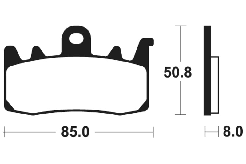 TECNIUM Street Performance Brake Pads - MF400 Sintered metal