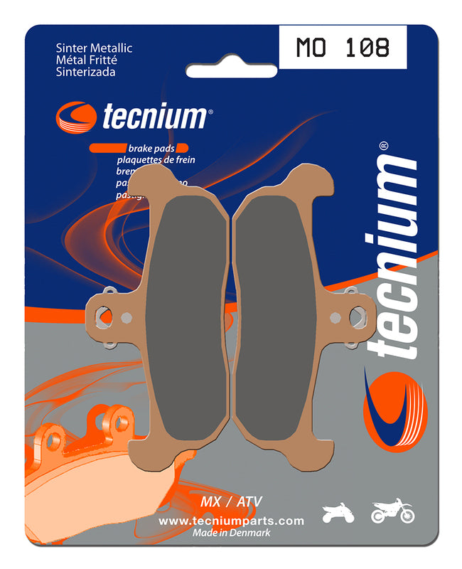 TECNIUM MX/ATV Brake Pads - MO108 Sintered metal