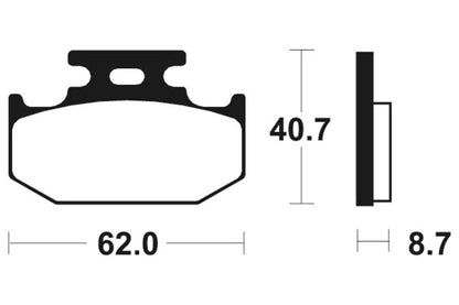 TECNIUM MX/ATV Brake Pads - MO132 Sintered metal