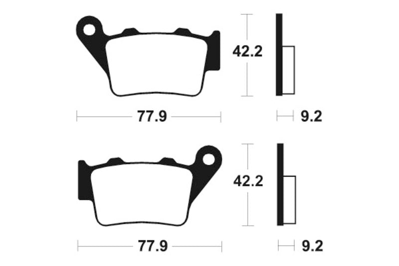 TECNIUM MX/ATV Remblokken - MO175 Gesinterd metaal