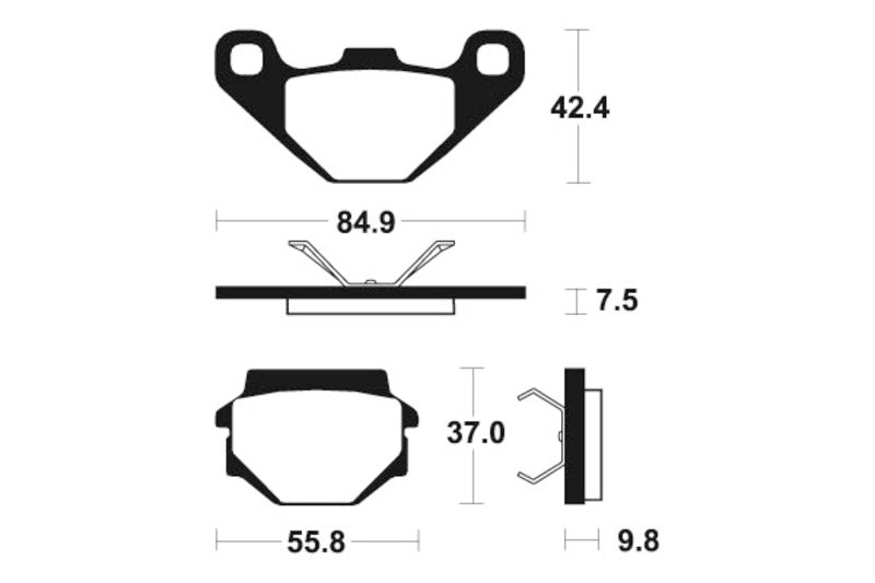 TECNIUM MX/ATV Remblokken - MO192 Gesinterd metaal