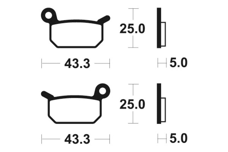 TECNIUM MX/ATV Brake Pads - MO294 Sintered metal