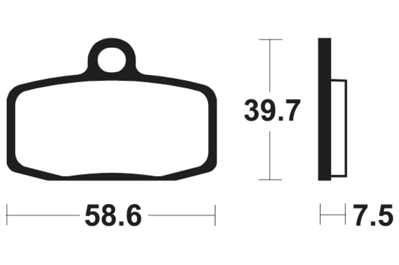 TECNIUM MX/ATV Brake Pads - MO385 Sintered metal