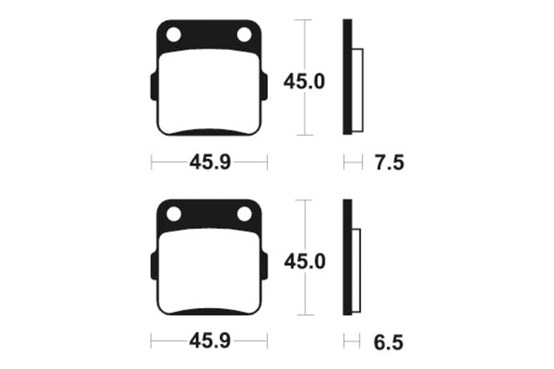 TECNIUM MX/ATV Remblokken - MO62 Gesinterd metaal