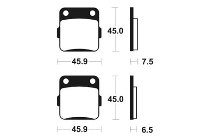 TECNIUM MX/ATV Remblokken - MO62 Gesinterd metaal