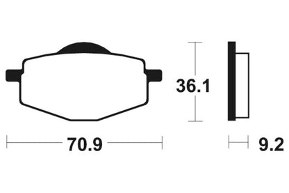 TECNIUM MX/ATV Brake Pads - MO75 Sintered metal