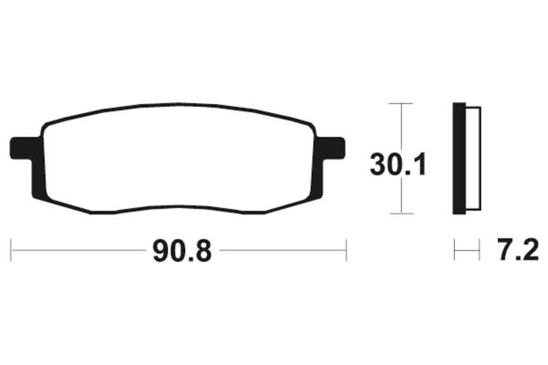 TECNIUM MX/ATV Brake Pads - MO80 Sintered metal