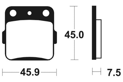 TECNIUM MX/ATV Brake Pads - MO92 Sintered metal