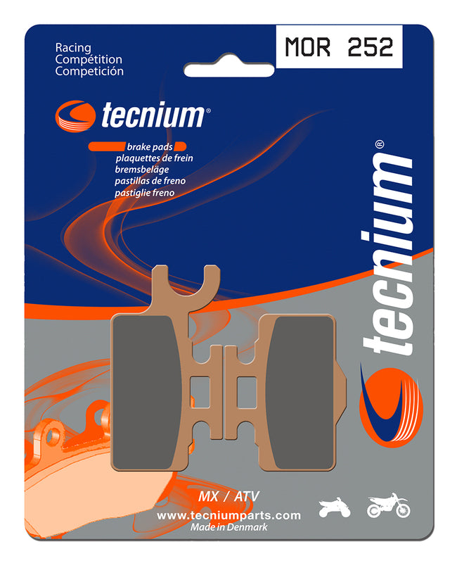 TECNIUM Racing MX/ATV Brake Pads - MOR252 Sintered metal