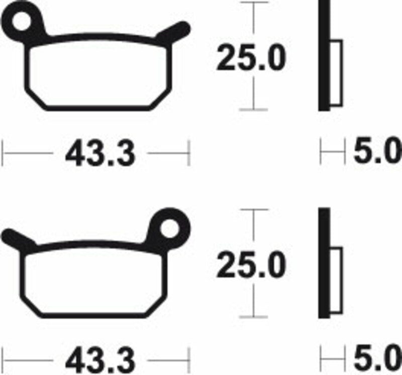 TECNIUM Racing MX/ATV Brake Pads - MOR294 Sintered metal