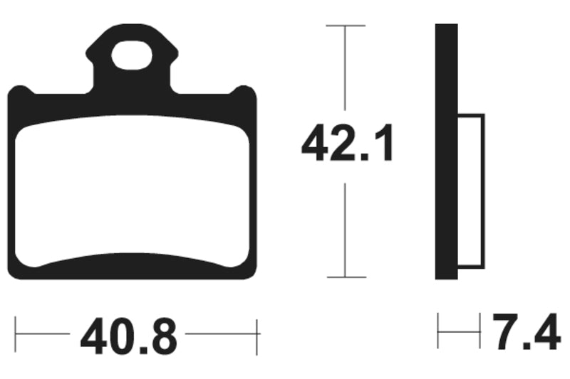 TECNIUM Racing MX/ATV Brake Pads - MOR372 Sintered metal