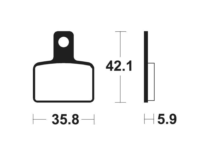 TECNIUM Racing MX/ATV Brake Pads - MOR395 Sintered metal 