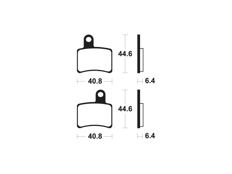 TECNIUM Racing MX/ATV Brake Pads - MOR396 Sintered metal 