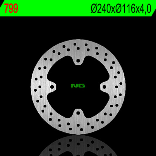 NG BRAKES ronde vaste remschijf