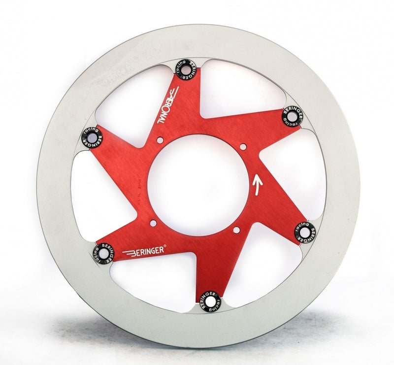 BERINGER Aeronal round floating brake disc - red