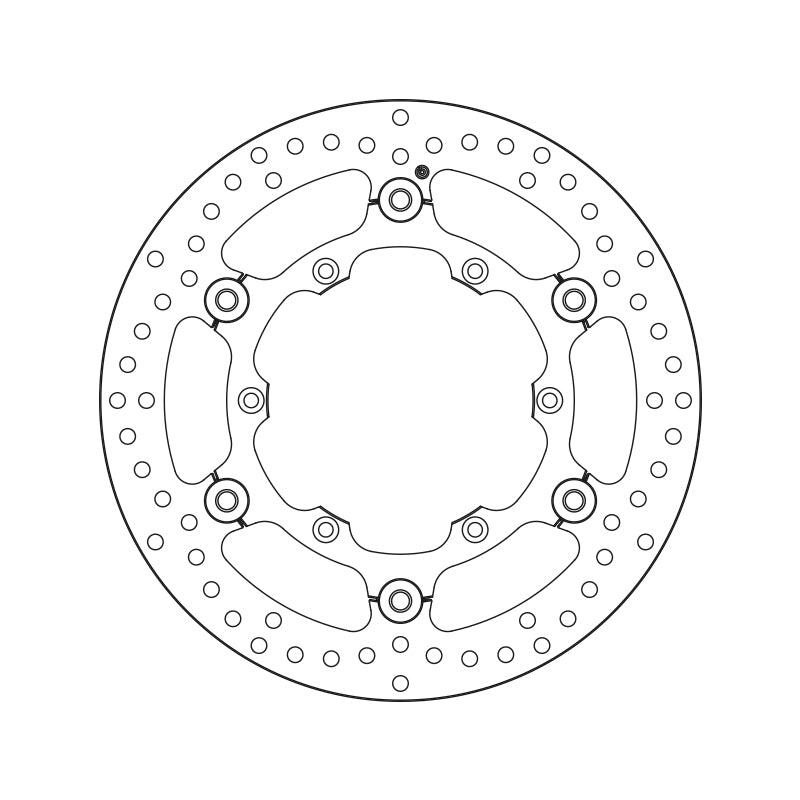 BREMBO Series Oro round floating brake disc 