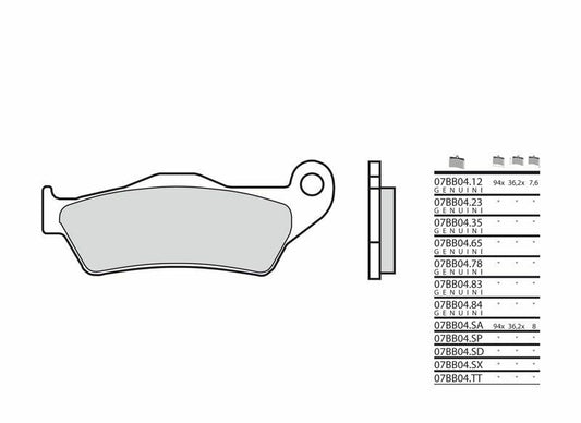 BREMBO Street Remblokken - 07BB04SA Gesinterd metaal