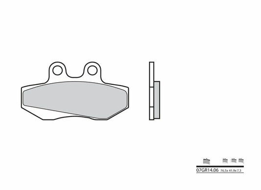 BREMBO Street Brake Pads - 07GR1406 Carbon Ceramic 